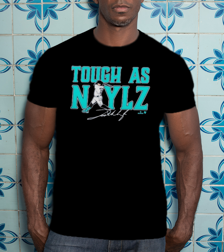Tough As Naylz Baseball Player Mariners Theme T-Shirt