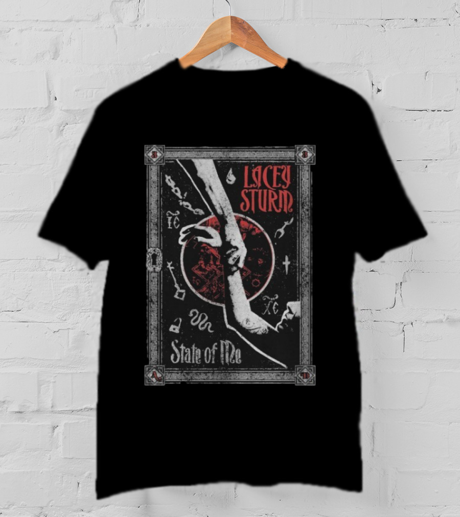 Lacey Sturm State Of Me Hands Red Circle Tarot Symbols T-Shirt
