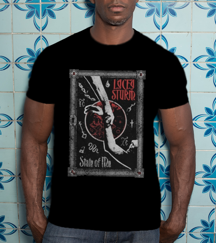 Lacey Sturm State Of Me Hands Red Circle Tarot Symbols T-Shirt