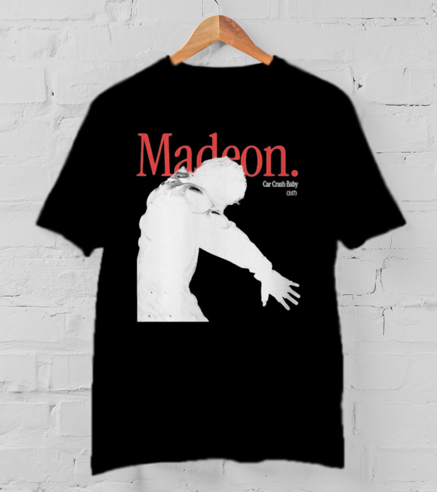 Madeon Car Crash Baby 607 White Silhouette T-Shirt