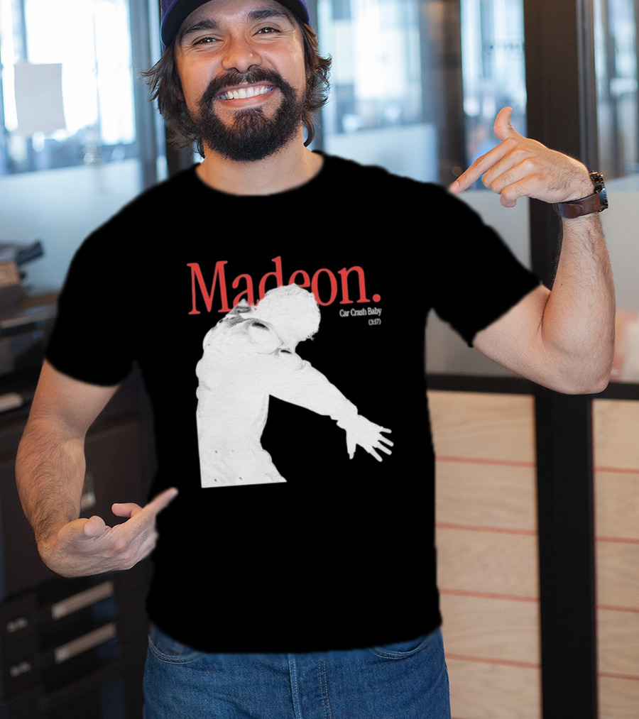 Madeon Car Crash Baby 607 White Silhouette T-Shirt