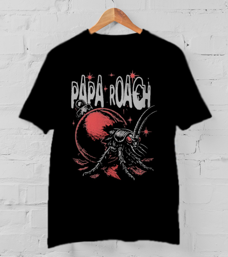 Papa Roach Christmas Roach Red Ornament Festive Design T-Shirt