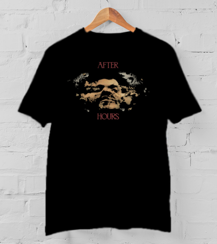 The Weeknd After Hours Album Face Mask Abstract Design T-Shirt