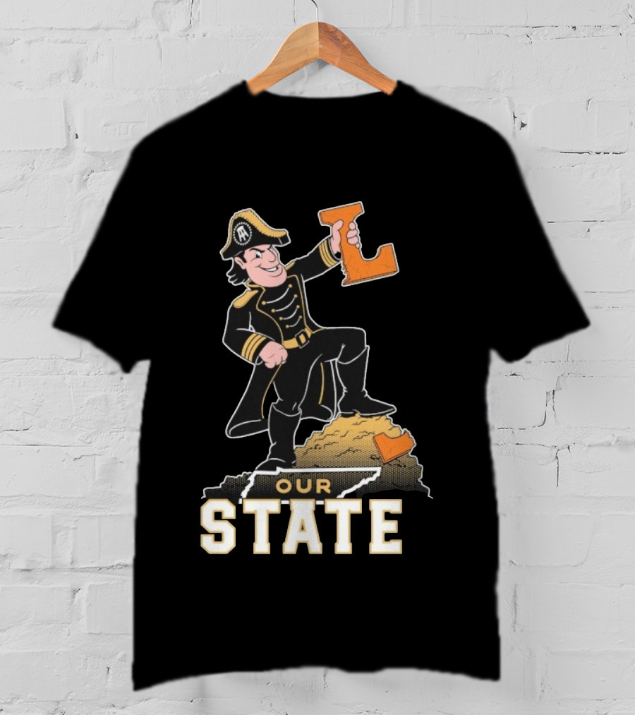 Vanderbilt Commodores Mascot Holding L Our State T-Shirt