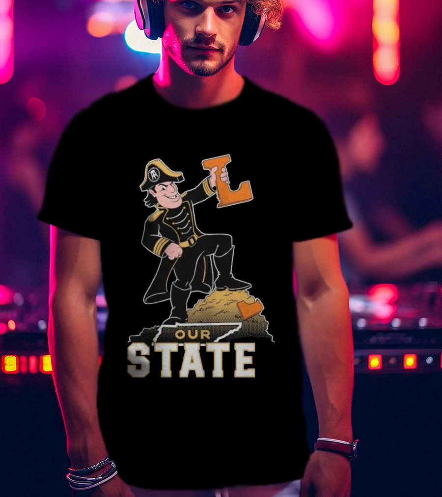 Vanderbilt Commodores Mascot Holding L Our State T-Shirt