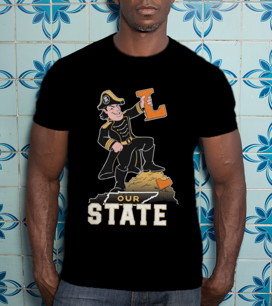 Vanderbilt Commodores Mascot Holding L Our State T-Shirt