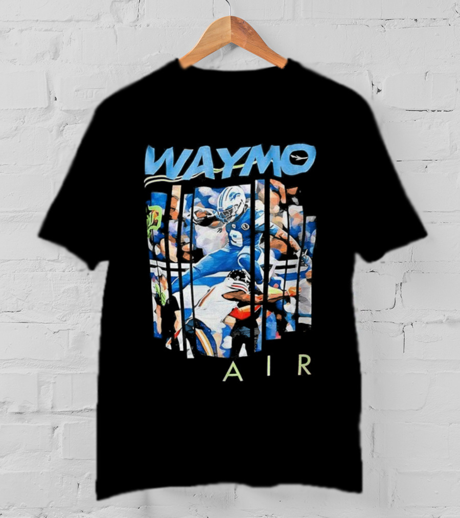 WAYMO Air Detroit Lions Football Artistry T-Shirt
