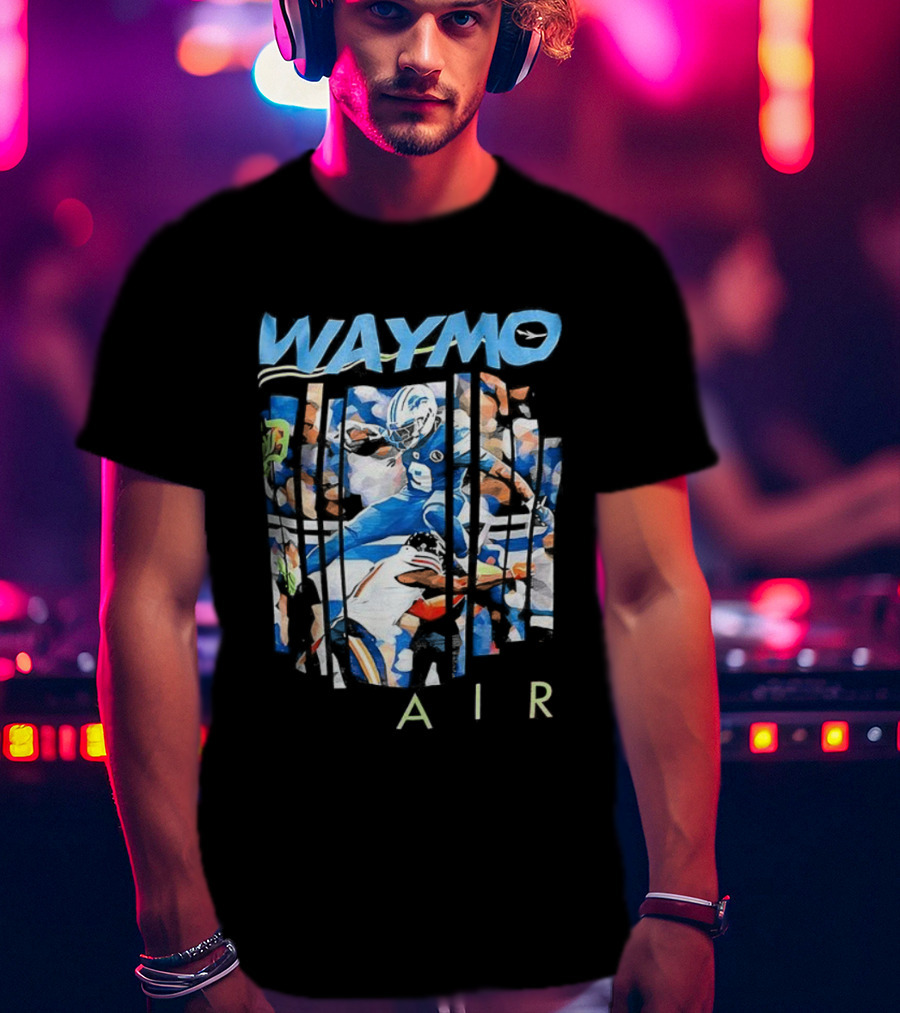WAYMO Air Detroit Lions Football Artistry T-Shirt