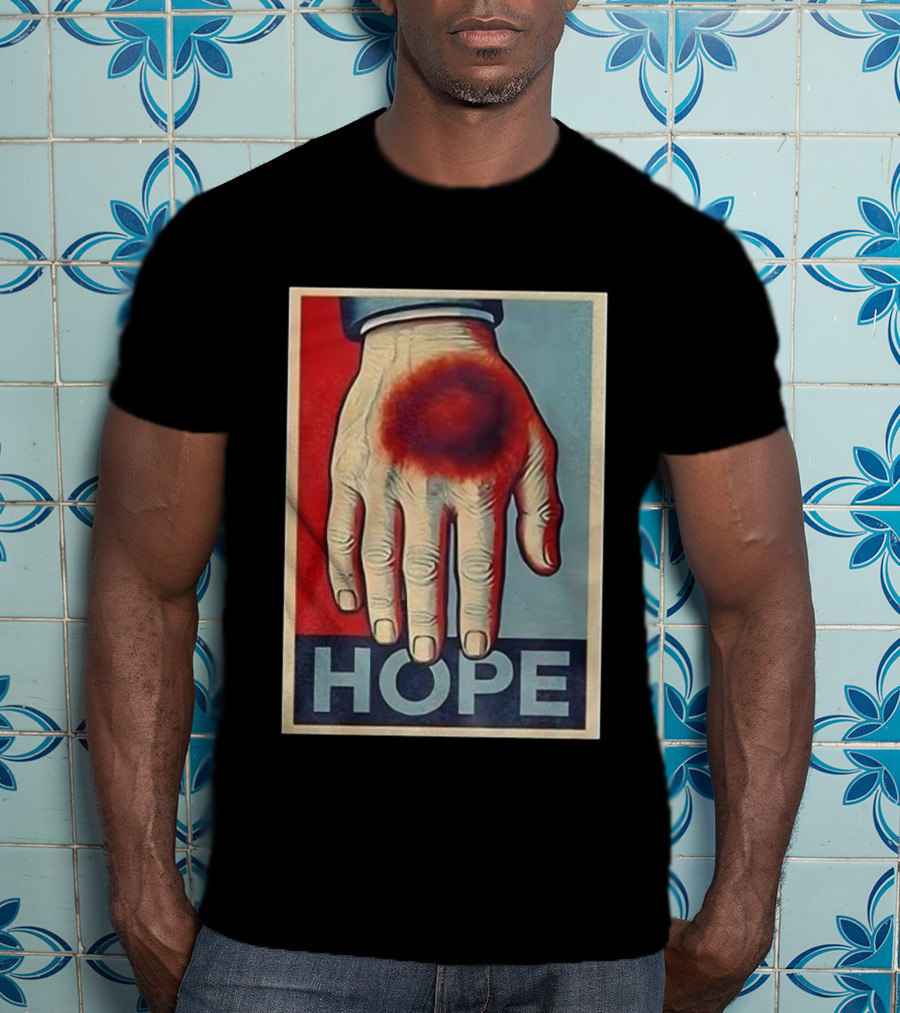Donald Trump Bruised Hand Hope Style Artwork T-Shirt