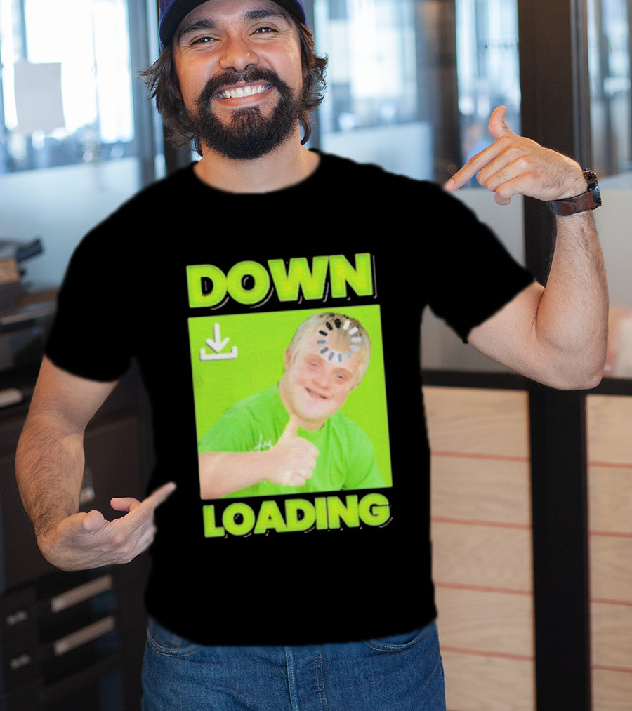 DOWN LOADING Thumb Up Icon Loading Symbol T-Shirt