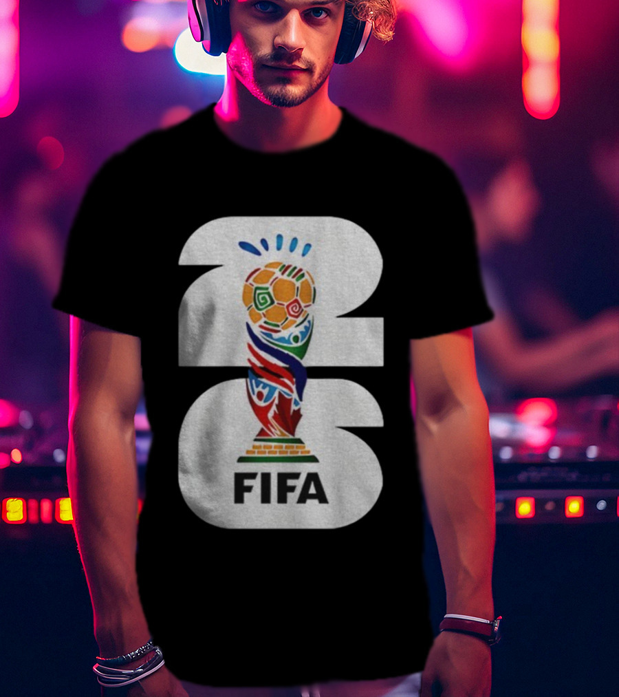 FIFA World Cup 2026 Trophy Emblem Iconic Soccer Championship Symbol T-Shirt