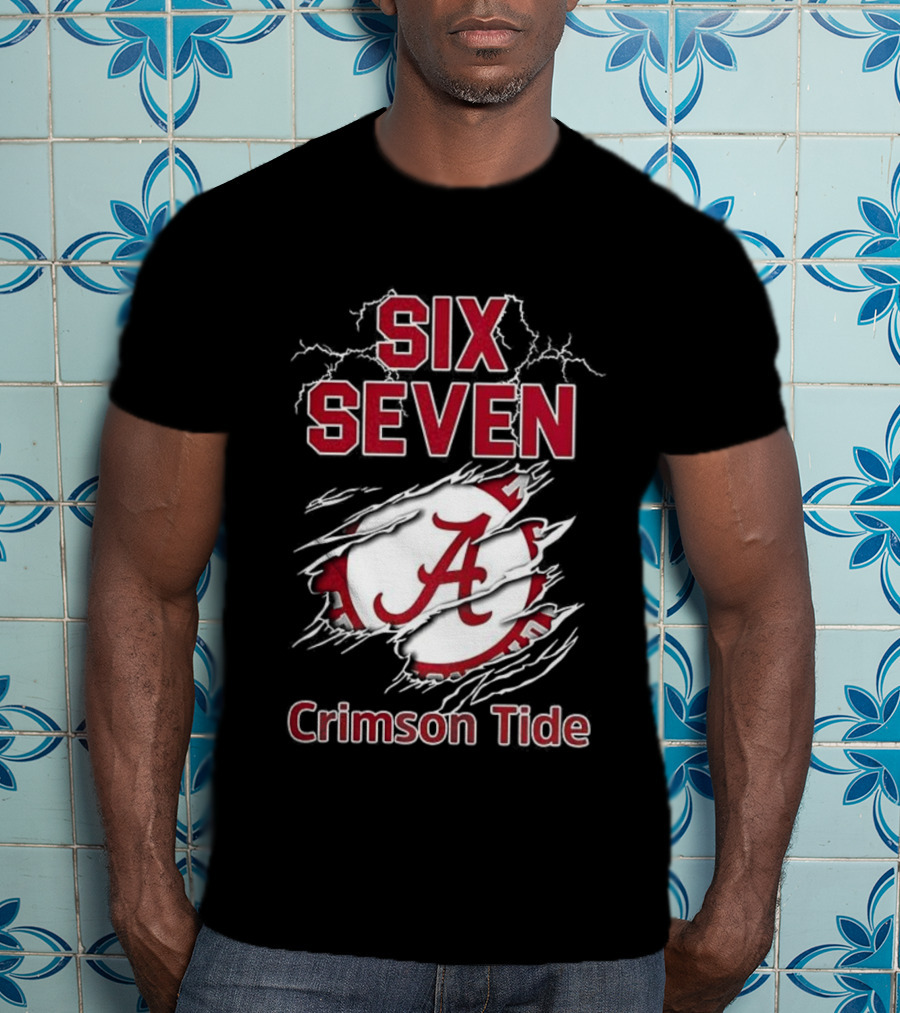 Six Seven Crimson Tide Inspo T-Shirt