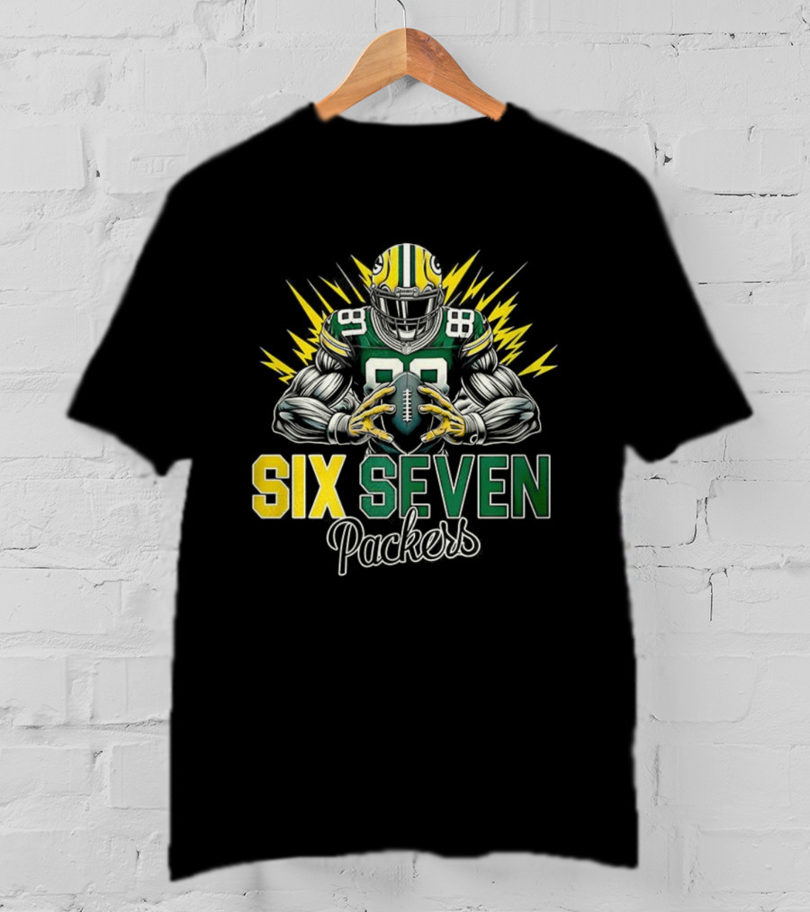 Green Bay Packers Six Seven Football Player Packers T-Shirt