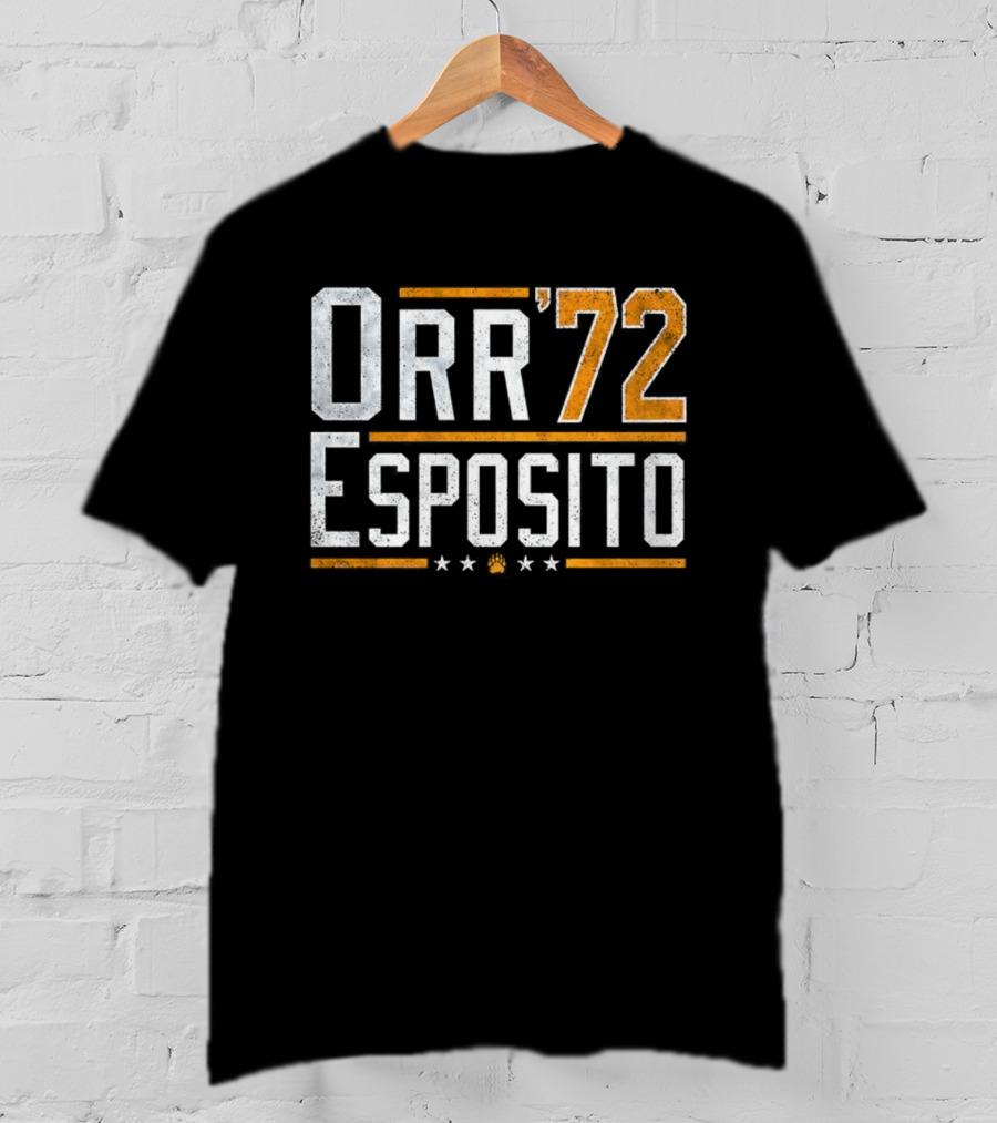 Orr '72 Esposito Retro Sports Fan Tribute T-Shirt