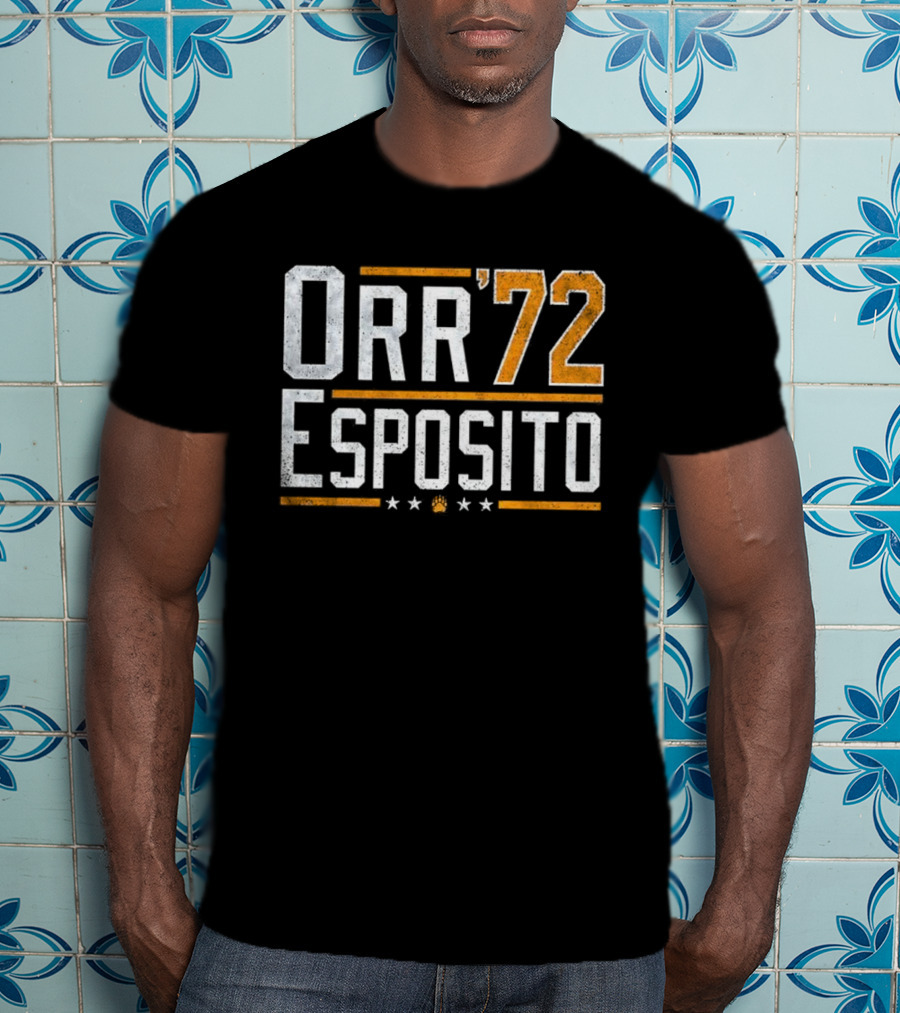Orr '72 Esposito Retro Sports Fan Tribute T-Shirt
