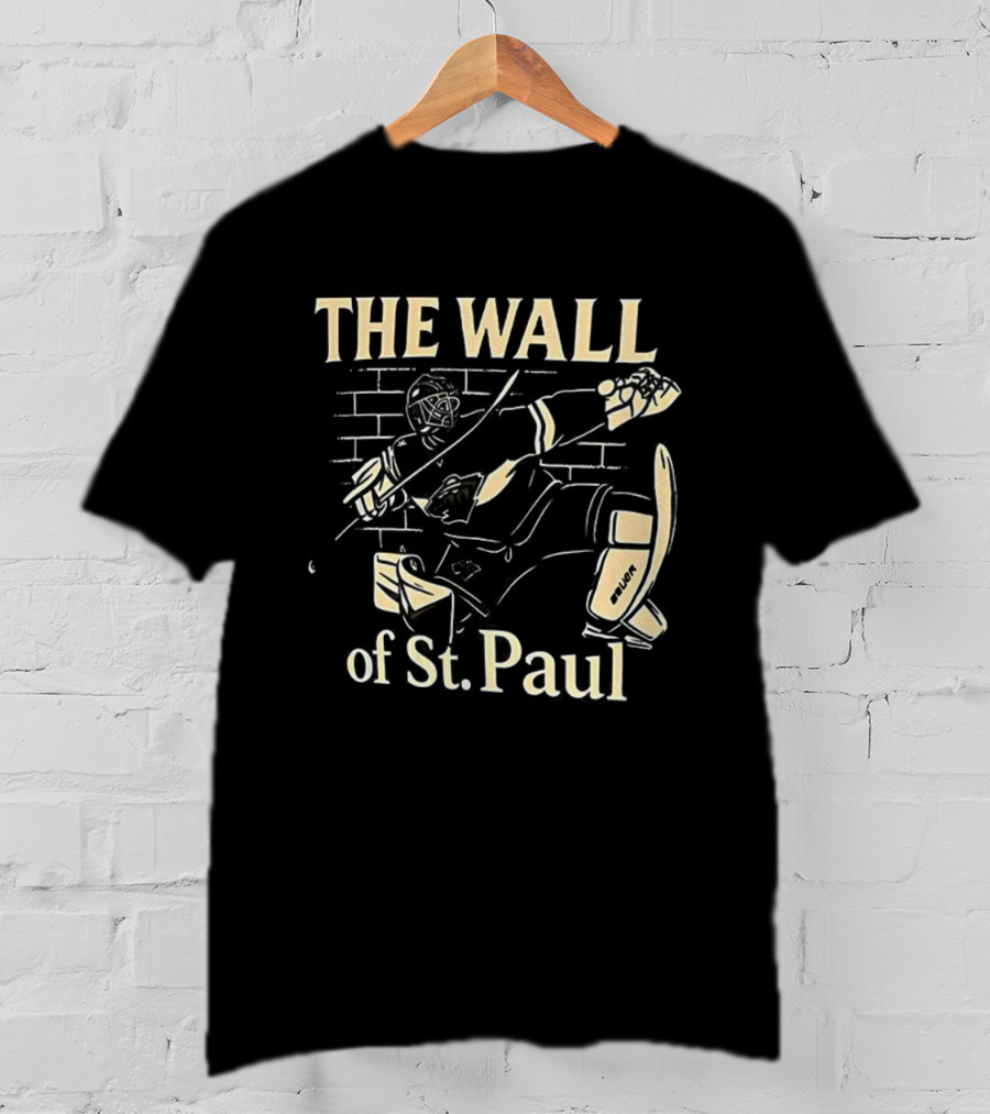 Jesper Wallstedt The Wall Of St Paul Minnesota Wild Hockey T-Shirt