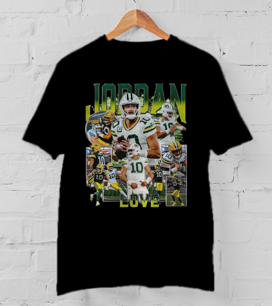 Jordan Love Green Bay Packers NFL Quarterback Highlights T-Shirt