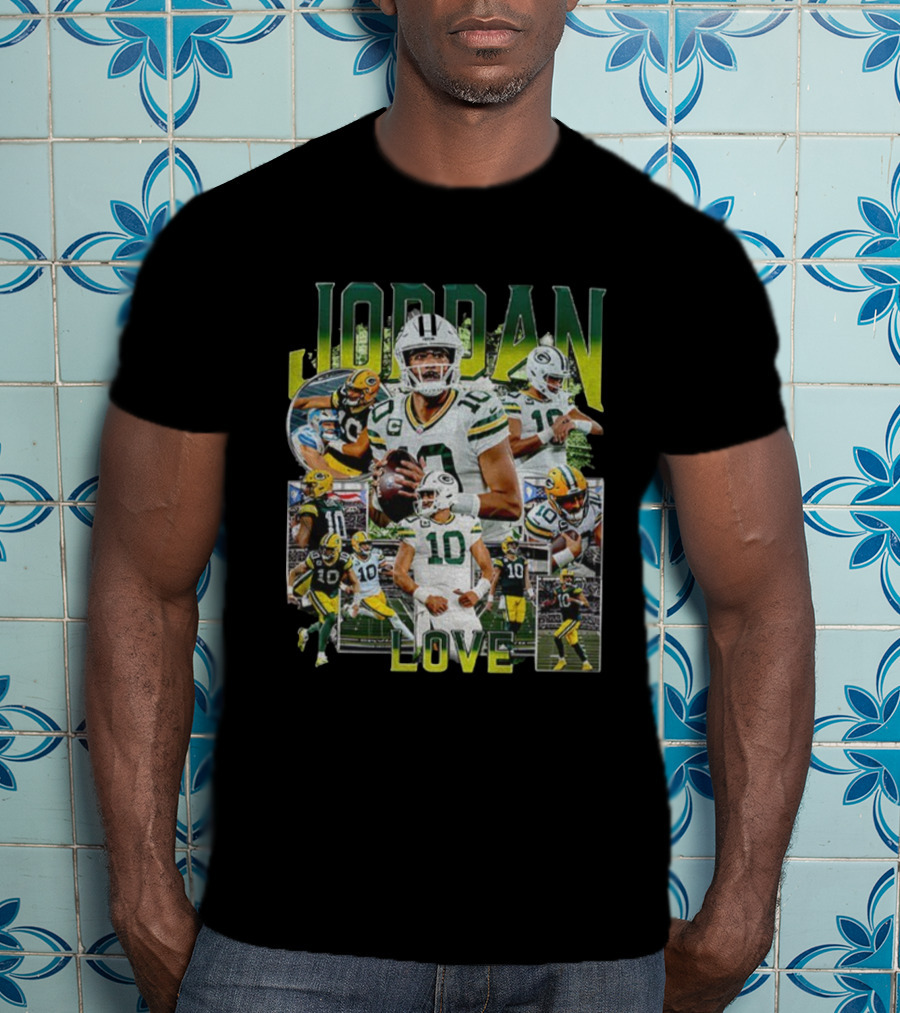 Jordan Love Green Bay Packers NFL Quarterback Highlights T-Shirt