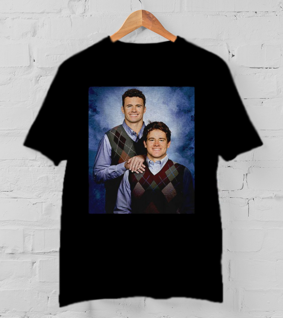 Justin Herbert Ladd McConkey Los Angeles Football Step Brothers Sweater Portrait T-Shirt