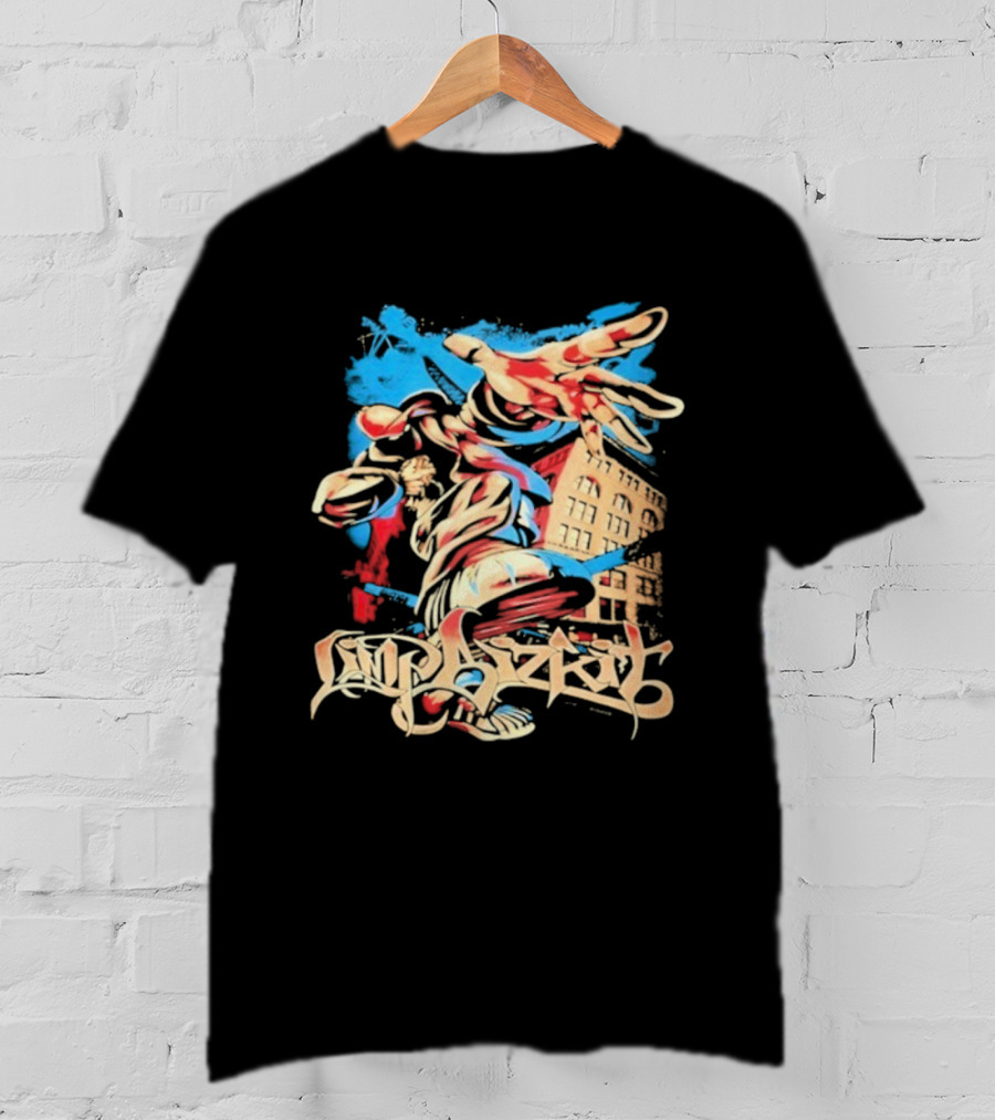 Limp Bizkit Windbreaker Vibrant Urban Style Illustrated DL T-Shirt