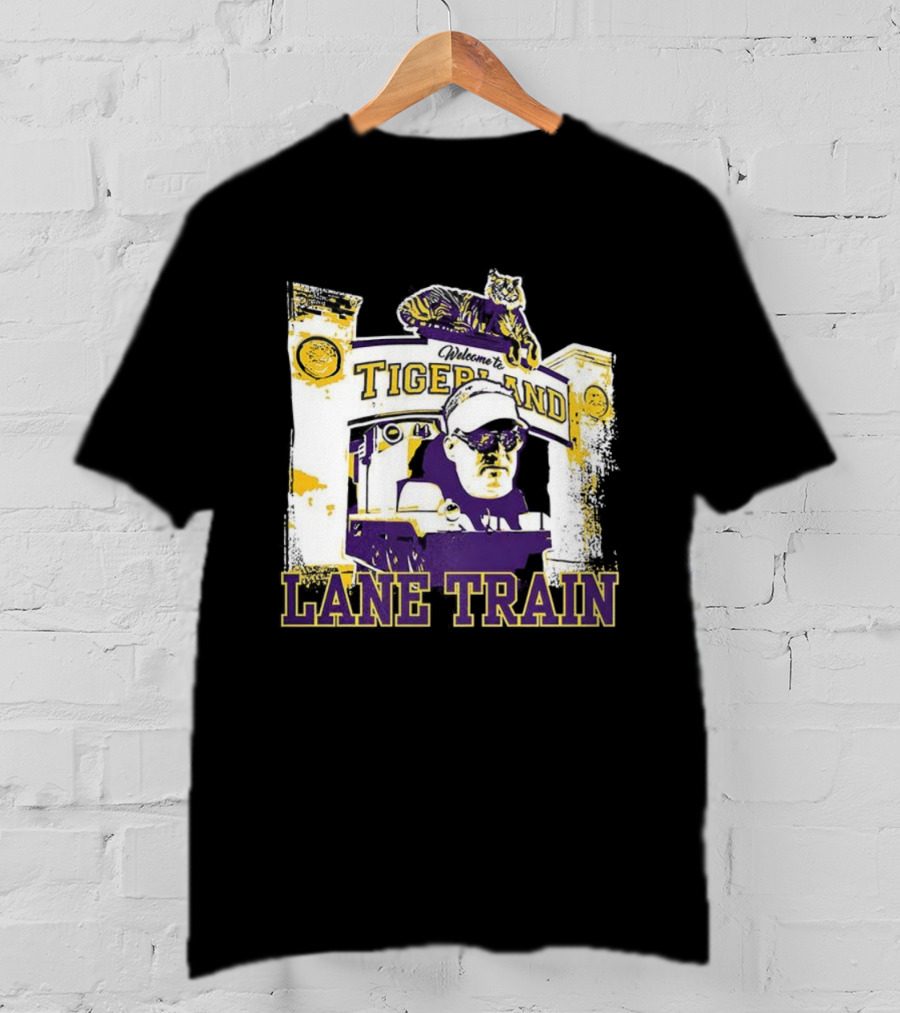 LSU Vs Ole Miss Tigerland Lane Train Entrance Matchup T-Shirt