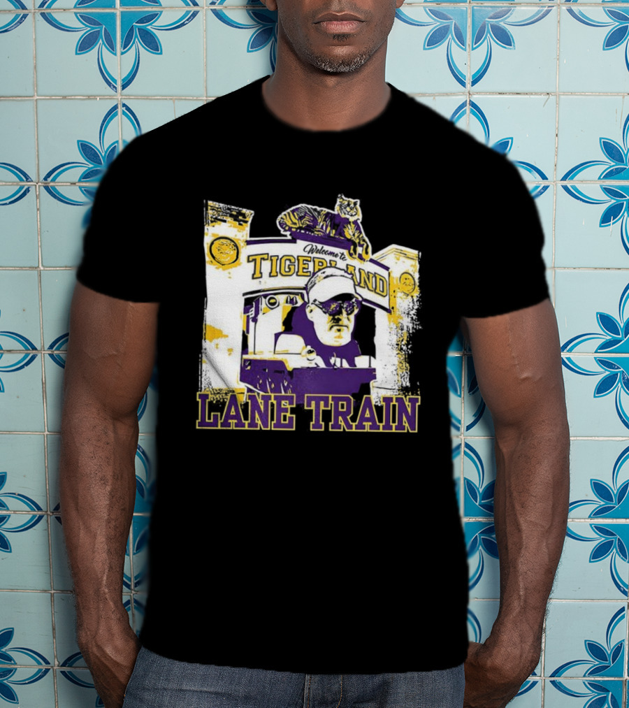 LSU Vs Ole Miss Tigerland Lane Train Entrance Matchup T-Shirt