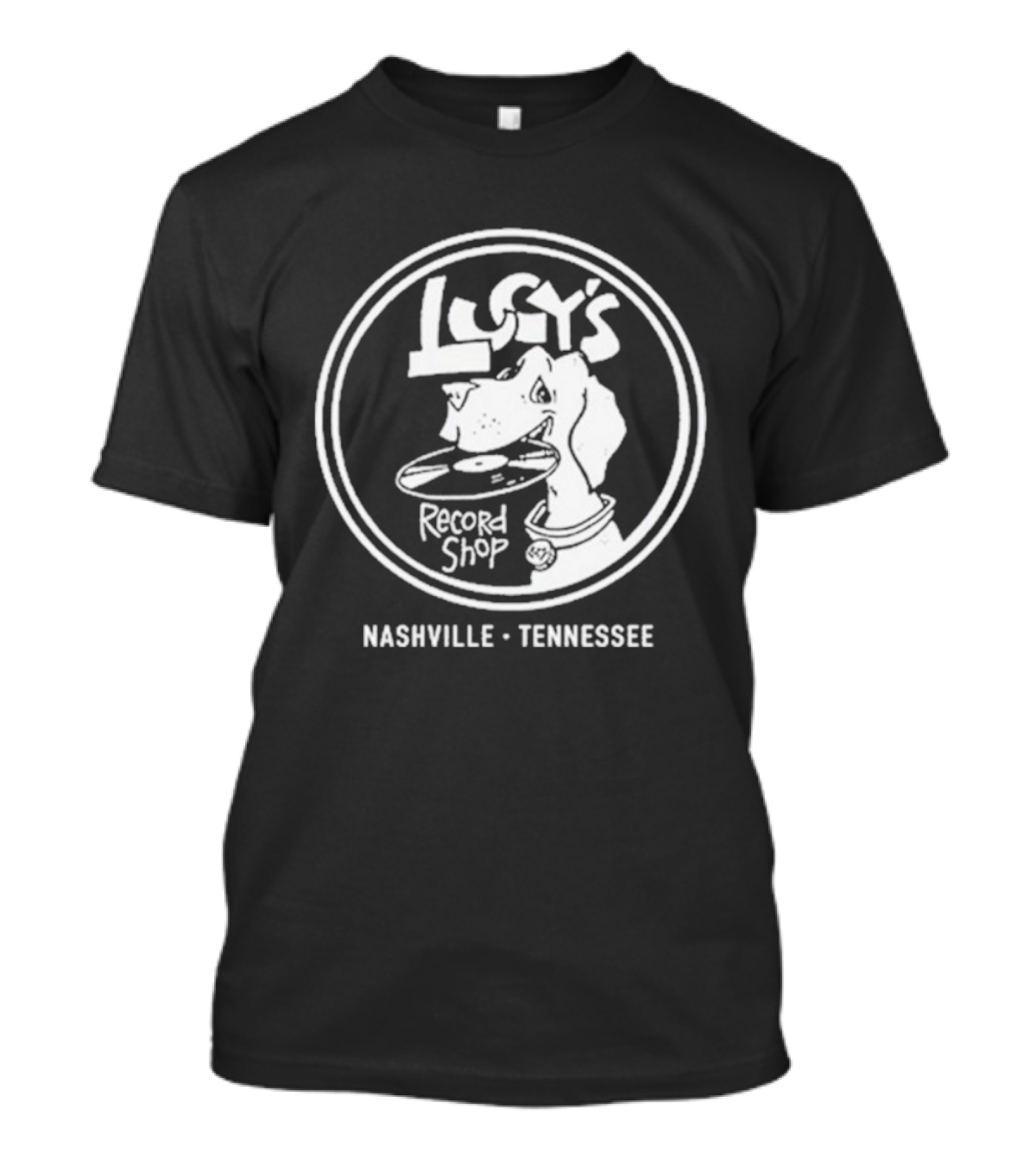 Lucy’s Record Shop Nashville Tennessee Iconic Music Venue Retro Logo T-Shirt