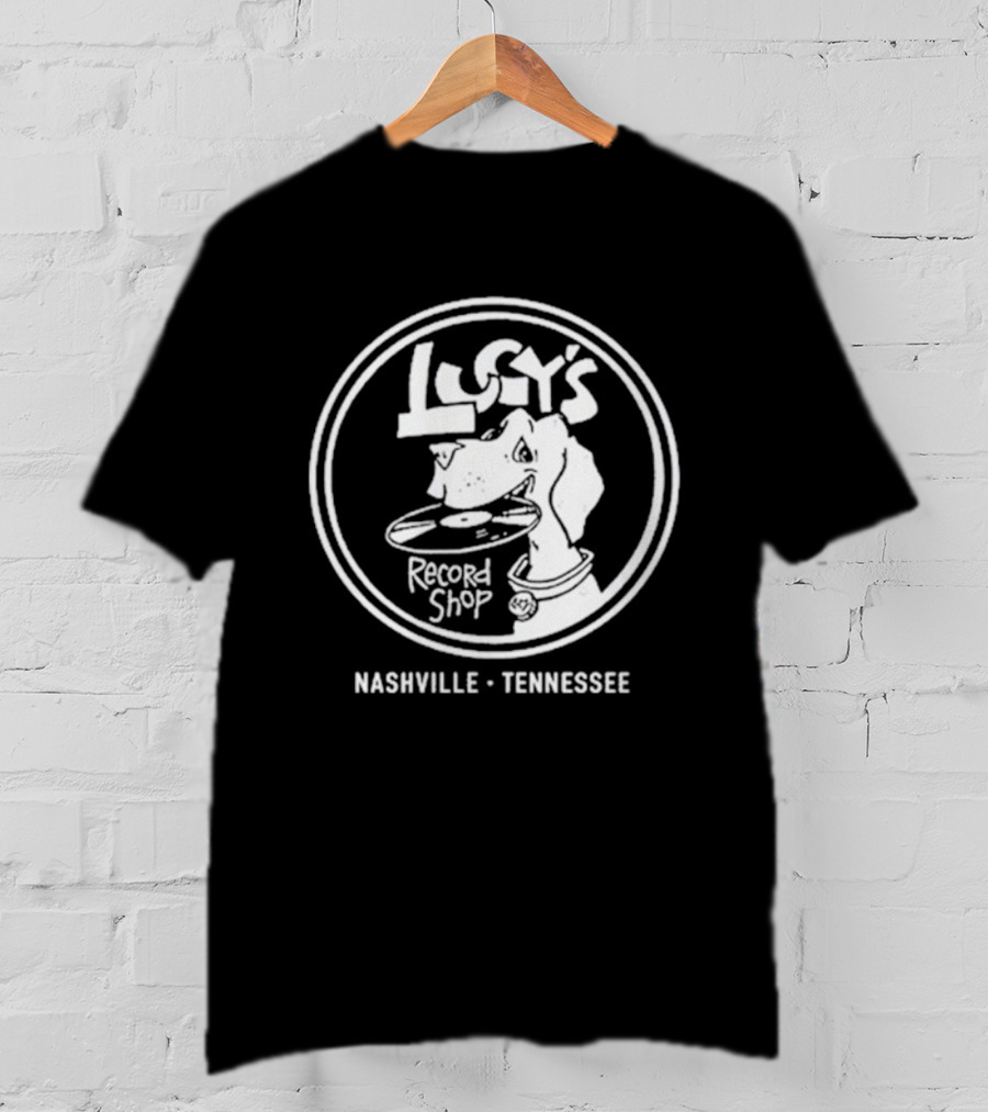 Lucy’s Record Shop Nashville Tennessee Iconic Music Venue Retro Logo T-Shirt
