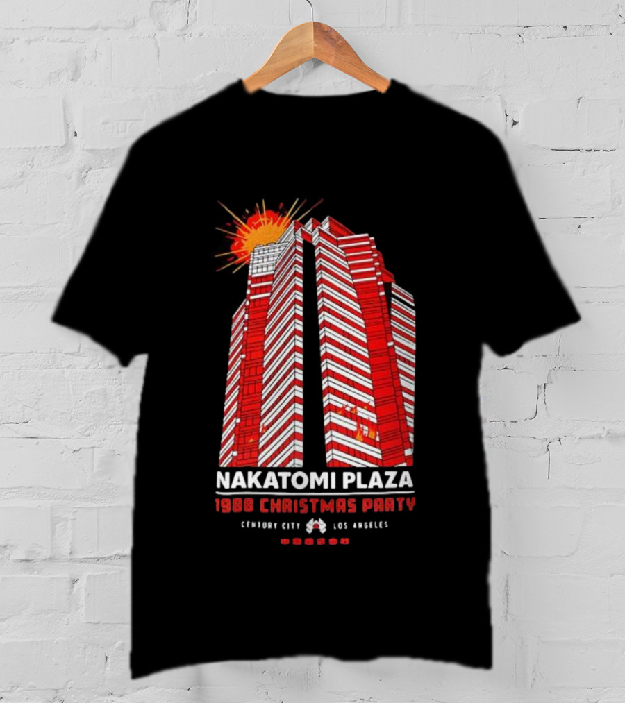 Nakatomi Plaza 1988 Christmas Party Die Hard Century City Los Angeles Explosion Scene T-Shirt