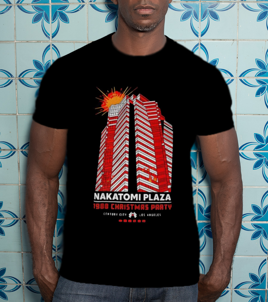 Nakatomi Plaza 1988 Christmas Party Die Hard Century City Los Angeles Explosion Scene T-Shirt