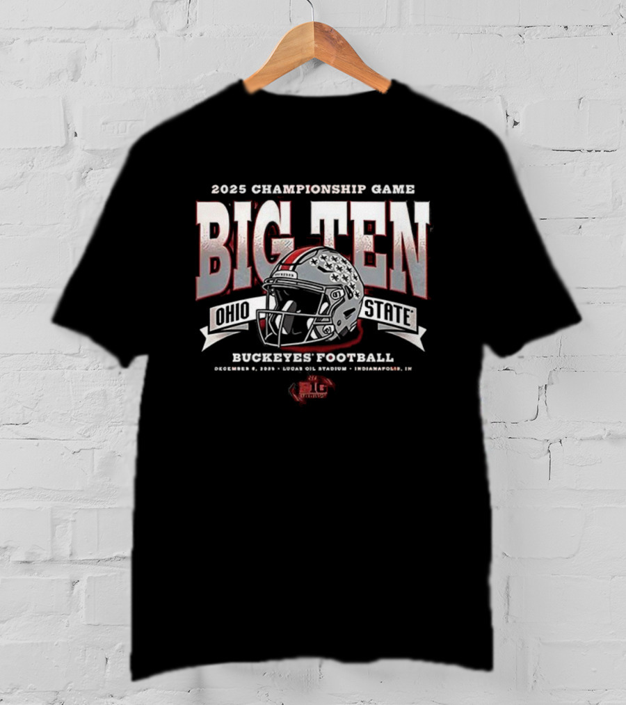 Ohio State Buckeyes Football Big Ten 2025 Championship Game Indianapolis T-Shirt