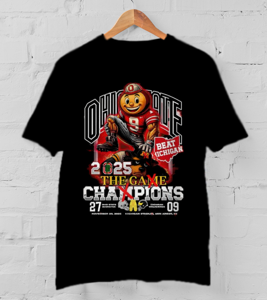 Ohio State Beat Michigan 2025 The Game Champions T-Shirt