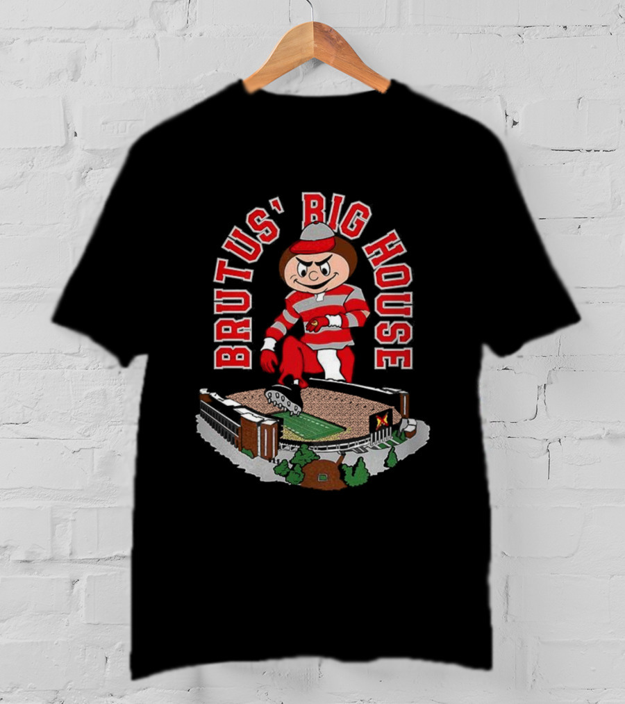 Ohio State Buckeyes Brutus Big House Stadium Mascot T-Shirt