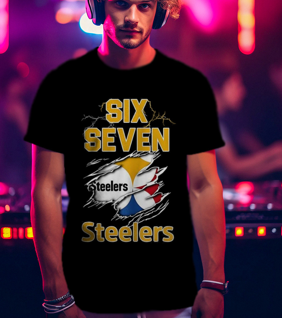 Pittsburgh Steelers Six Seven Steelers Football T-Shirt