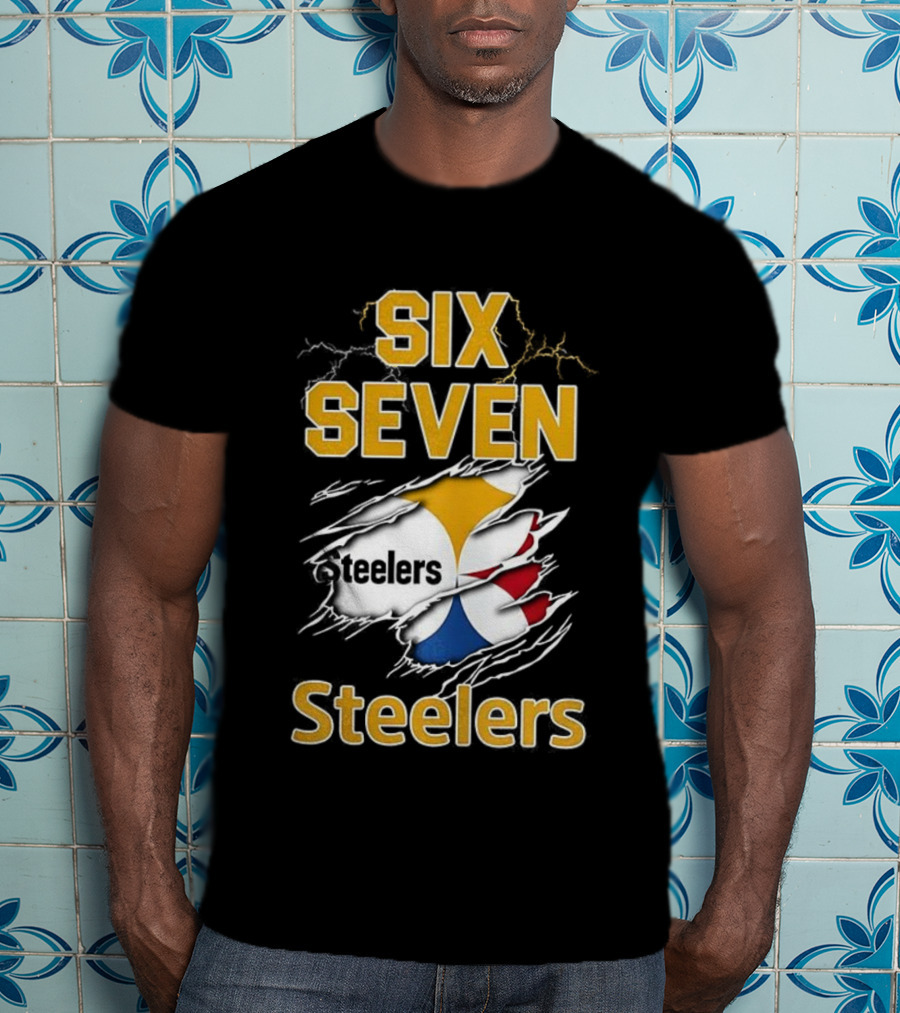 Pittsburgh Steelers Six Seven Steelers Football T-Shirt