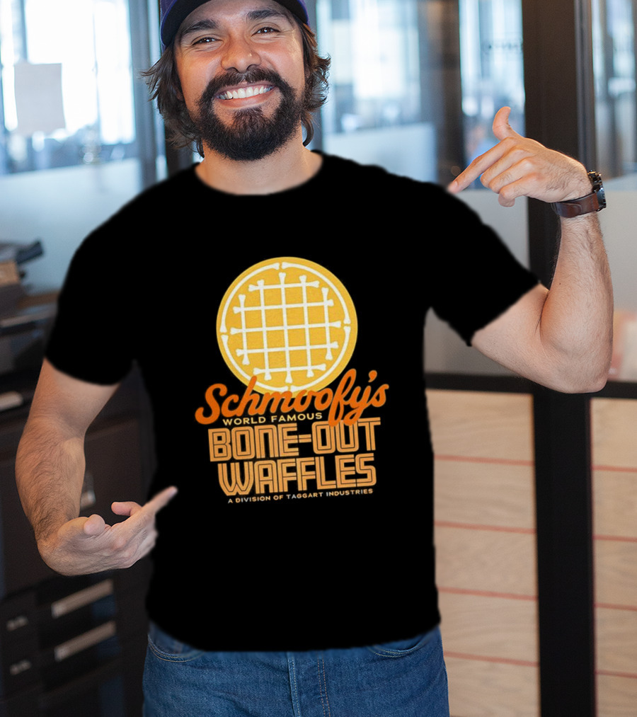 Schmoofy’s World Famous Bone-Out Waffles Exclusively At Specific Locale T-Shirt