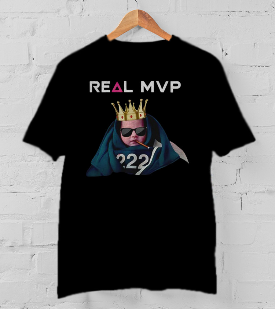 Real MVP Player 222 Baby Meme Squid K-Drama T-Shirt
