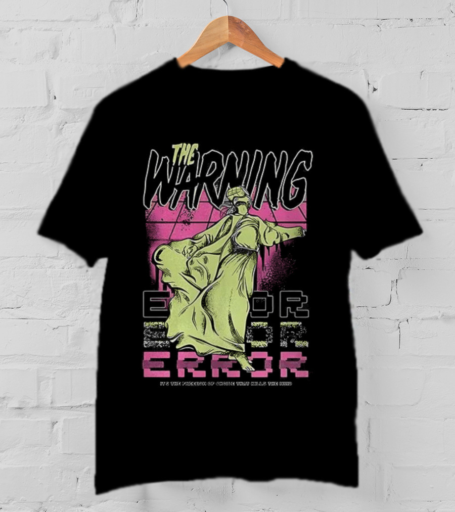 The Warning Error Retro Statue Style T-Shirt
