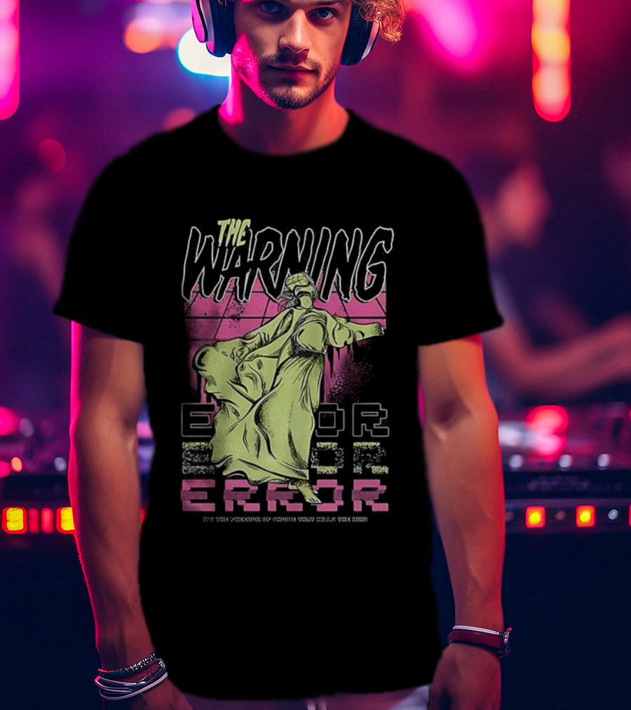 The Warning Error Retro Statue Style T-Shirt