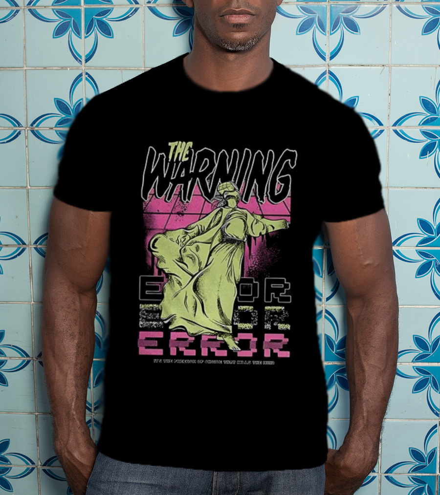 The Warning Error Retro Statue Style T-Shirt