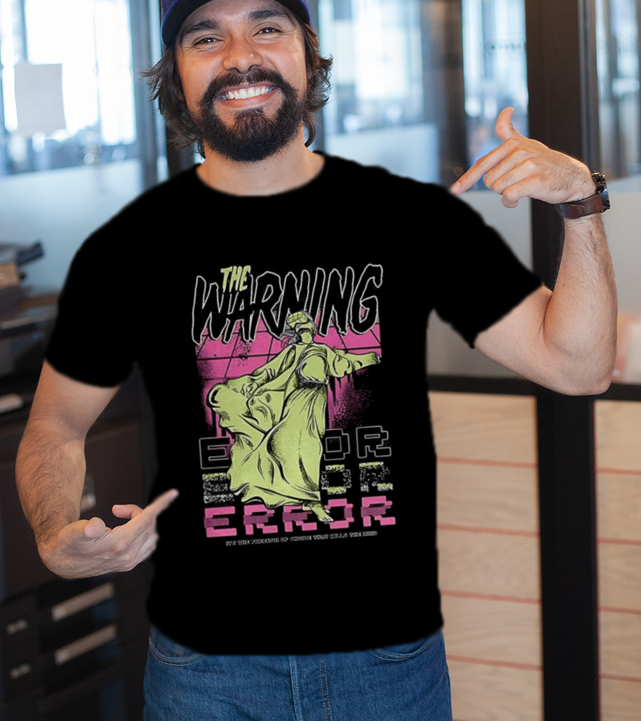The Warning Error Retro Statue Style T-Shirt