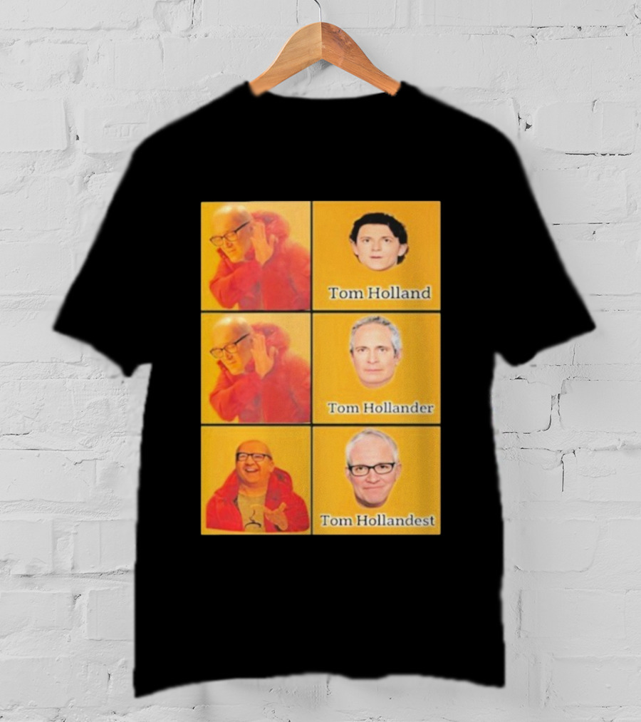 Tom Holland Tom Hollander Tom Hollandest Face Grid T-Shirt