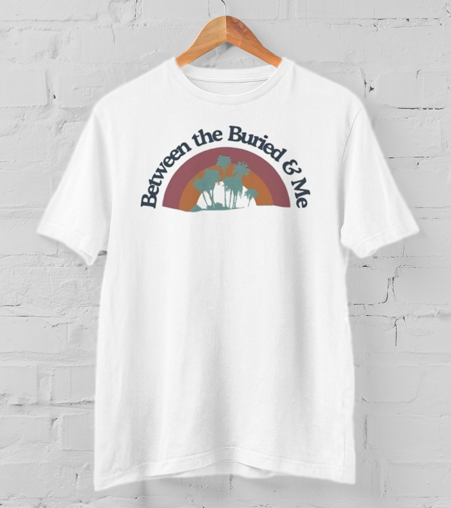 Between The Buried & Me Retro Rainbow Desert Silhouette T-Shirt