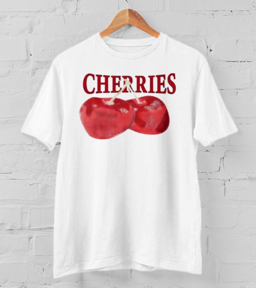 Cherry Daddy Issues Cherries Double Fruit Image T-Shirt