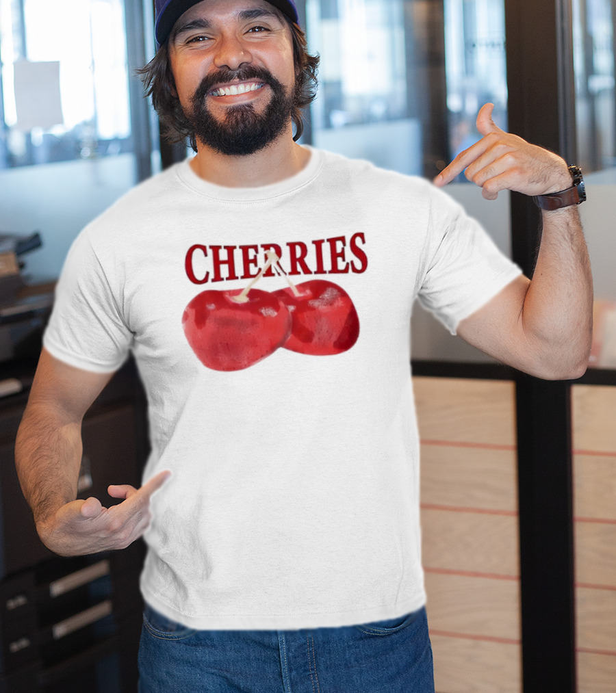 Cherry Daddy Issues Cherries Double Fruit Image T-Shirt