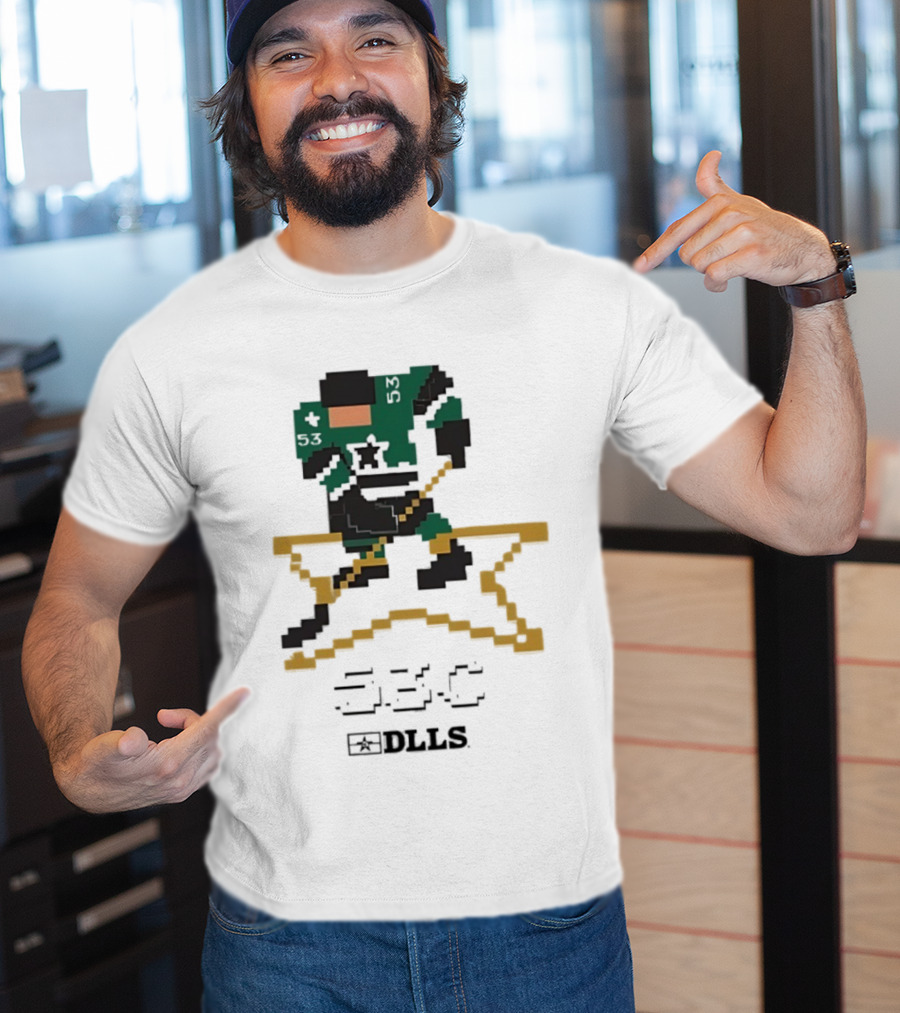 Dallas DLLS Hockey Star Pixel Art Collection T-Shirt