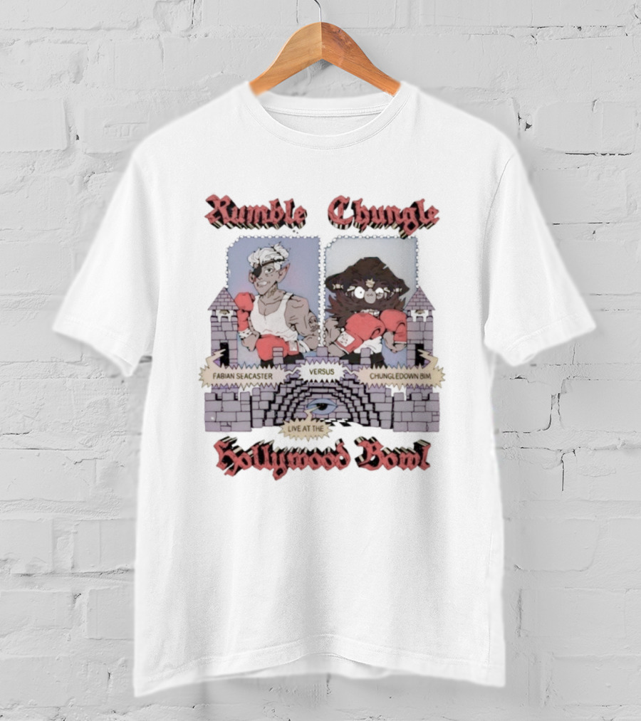 Rumble Chungle Fabian Seacaster Hollywood Bowl Live Chingledown Bim Dropout T-Shirt