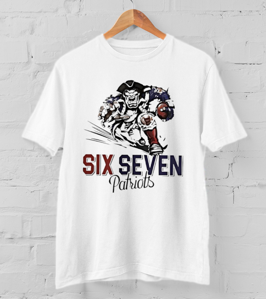 Six Seven Patriots Mascot New England T-Shirt
