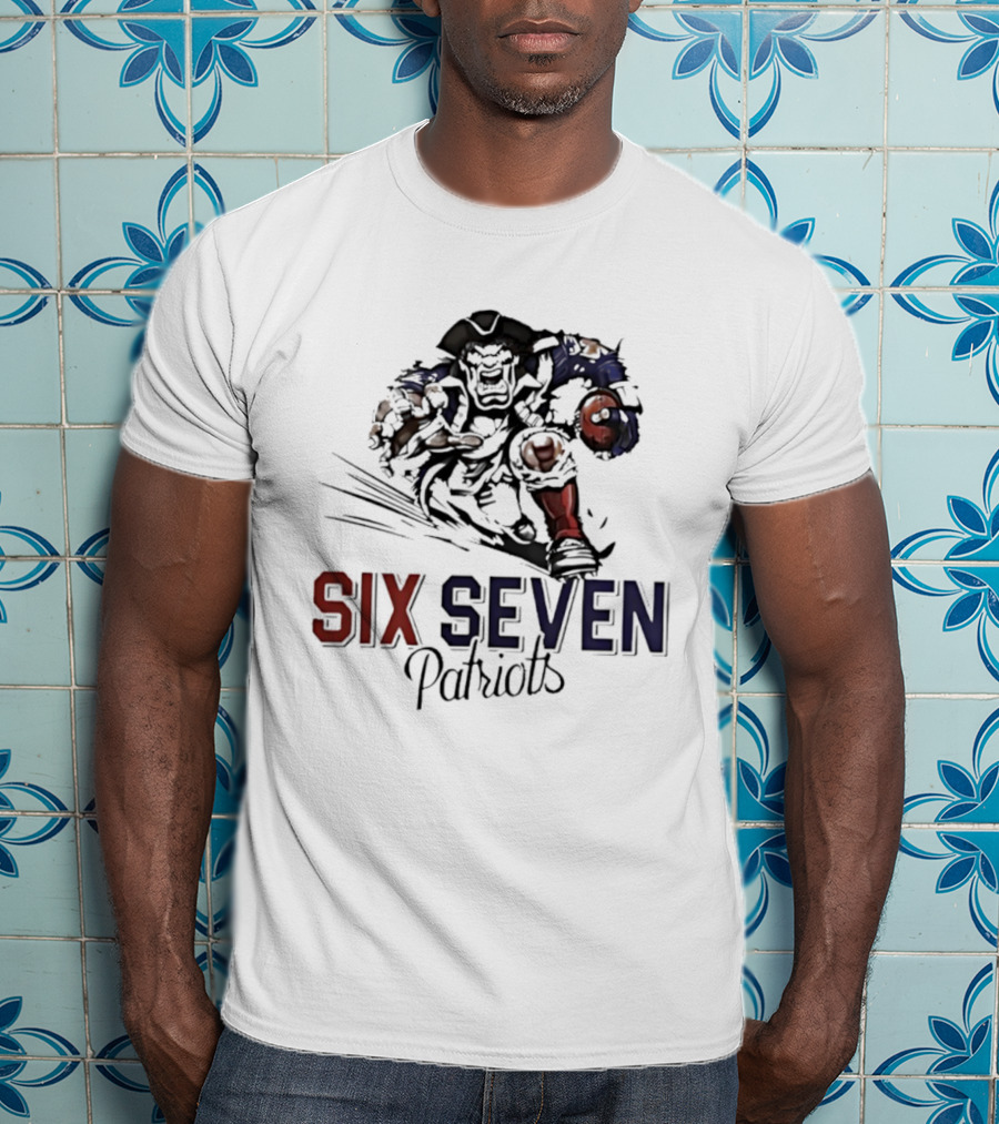 Six Seven Patriots Mascot New England T-Shirt