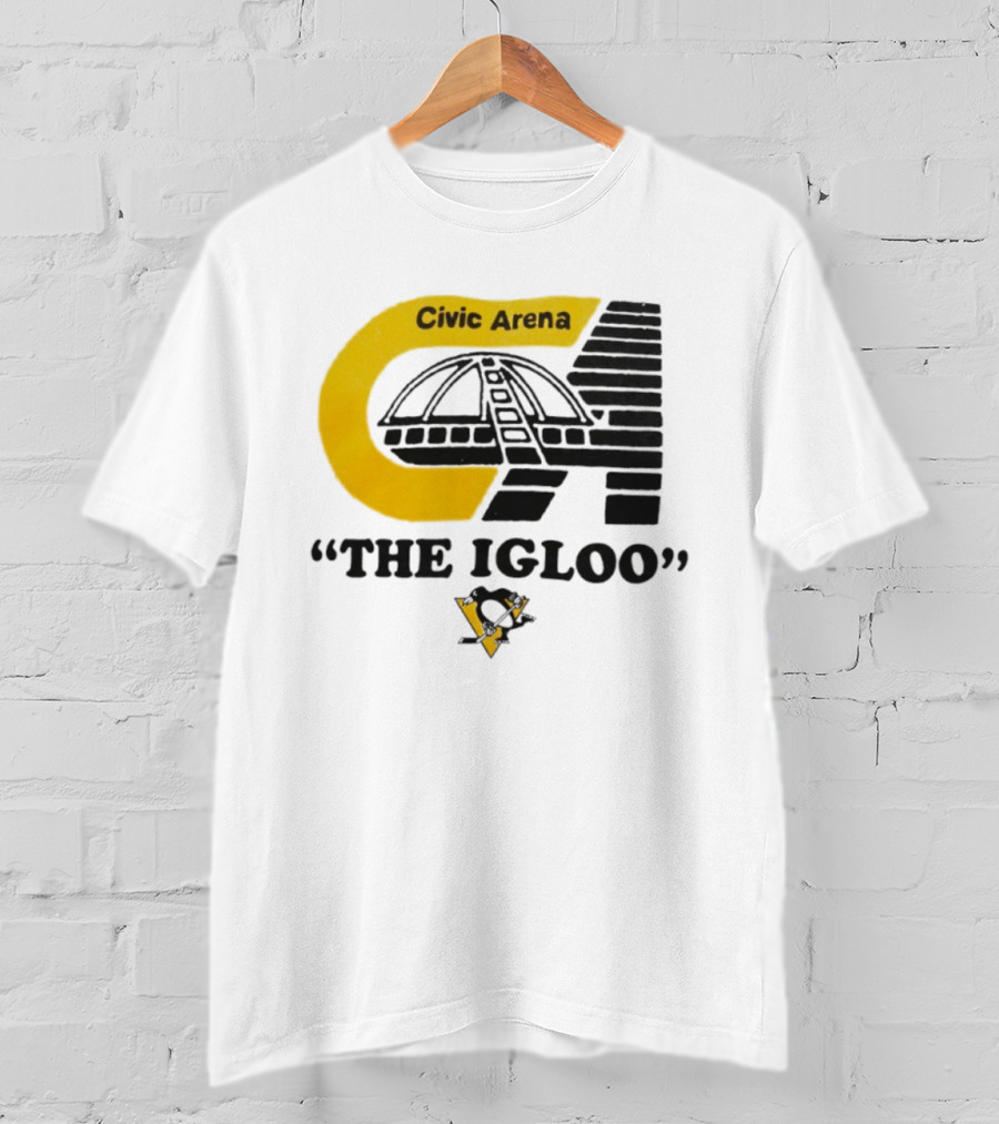Civic Arena The Igloo Pittsburgh Penguins Retro Style T-Shirt